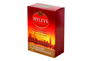 Чай черный байховый цейлонский цельнолистовой English aristocratic Hyleys к/у 100г