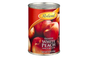 Roland Premium White Peach Halves In Light Syrup