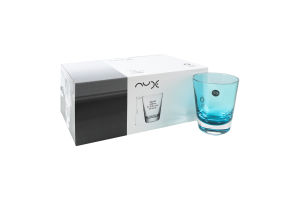 Стакан для воды бирюзовый d85.5мм 340мл №22240 Colored V Nude 6шт