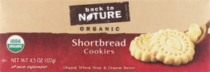 Back to Nature Organic Shortbread Cookies