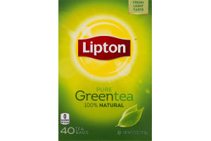 Lipton Pure Green Tea Bags - 40 CT