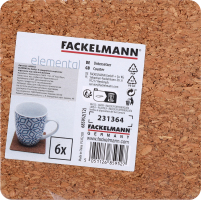 Н-р підставок Fackelmann Elemental корок 6*9,6х9,6
