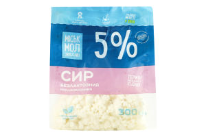 Сир кисломолочний 5% безлактозний Міськмолзавод №1 м/у 300г