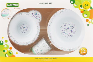 Набір д/годування Тарілка+Миска+Чашка Baby Team