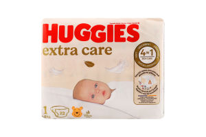 Подгузники для детей 2-5кг 1 Extra Care Huggies 22шт