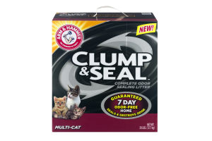Arm & Hammer Multi-Cat Clump & Seal Complete Odor Sealing Litter