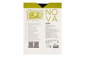 Колготки жіночі Nova Classic 20 чорний р.3