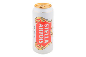 Пиво 0.5л 5% світле пастеризоване Stella Artois з/б