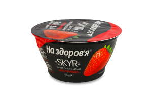 Йогурт 1% високобілковий по-ісландськи з фруктовим наповнювачем Полуниця Skyr На здоров'я ст 150г