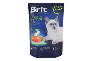 Корм сухий для дорослих стерилізованих котів Salmon Premium by Nature Brit д/п 800г