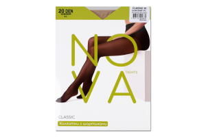 Колготки жіночі Nova Classic 20 бежевий р.4