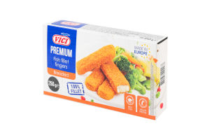 Палочки рыбные замороженные из филе в панировке Premium Vici к/у 250г