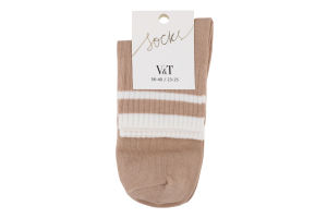 Шкарпетки жіночі Прага бежеві комфорт р.23-25 V&T