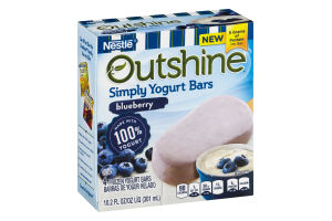Nestle Outshine Simply Yogurt Bars Blueberry - 4 CT