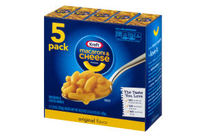 Kraft Macaroni & Cheese Dinner Original Flavor - 5 PK