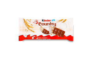 Шоколад молочний з молочною начинкою та злаками Country Kinder м/у 4х23.5г