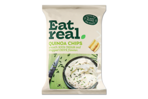 Снеки Eat Real з кіноа зі смаком сметани та цибулі