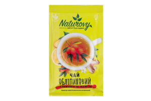 Концентрат напитка безалкогольного пастеризованный Чай облепиховый с лимоном и имбирем Naturovy м/у 50г