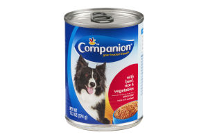 Companion Dog Food with Beef, Rice & Vegetables