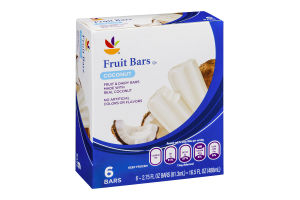 Ahold Fruit Bars Coconut - 6 CT