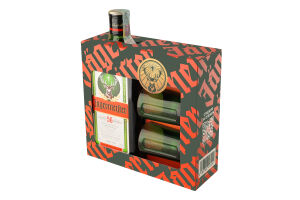 Набір Лікер 0.7л 35% + 2 шоти 40мл Jagermeister к/у 3шт
