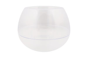 Горщик д/квітів Сфера 1,3л прозорий 21,5*15,5см 116009 Алеана