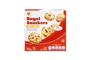 Ahold Bagel Snackers Three Cheese Mini Pizza Bagels - 9 CT