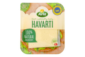 Сыр 60% твердый Havarti Arla лоток 150г