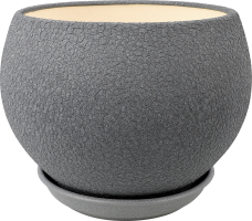 Горщик д/квітів Куля шовк 4,1л металік 17см Оріана