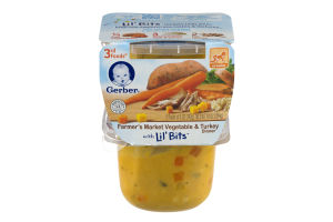 Gerber 3rd Foods Farmer's Market Vegetable & Turkey Dinner with Lil' Bits - 2 CT