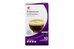 Ahold Espresso Dark Roast Fortissimo - 10 CT