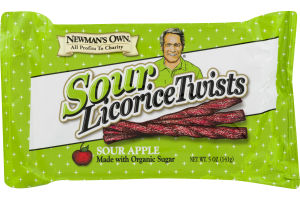 Newman's Own Sour Licorice Twists Sour Apple