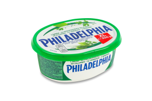Сыр 57% мягкий с зеленью пастеризованный Philadelphia п/у 300г