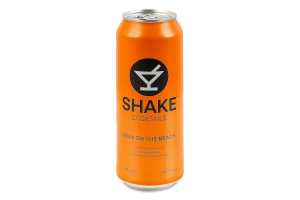 Напиток слабоалкогольный 500мл 7% сильногазированный Sexx на пляже Cocktails Shake ж/б