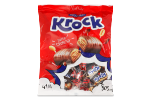 Цукерки глазуровані з арахісом Krock Roshen м/у 500г