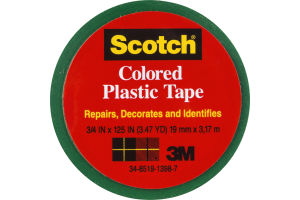 Scotch Green Colored Plastic Tape