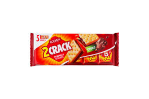 Печиво затяжне з шоколадною начинкою 2 Crack Roshen м/у 190г