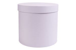Коробка флористическая круглая 26*30 фиолет бумага