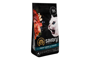 Корм сухой для котят Fresh Turkеу&Сhicken Savory м/у 400г
