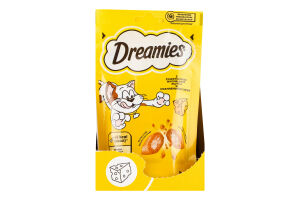Корм сухой для взрослых котов и котят старше 8 недель C сыром Dreamies д/п 60г