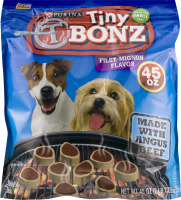 Purina Tiny Bonz Brand Dog Snack Filet Mignon
