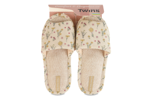 Тапочки домашние женские вельвет Twins Home Style Spring provence №17278 36-40