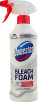Спрей-пена для чистки унитаза и ванной Отбеливание и блеск Domestos 435мл