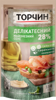 Соус майонезний 28% Делікатесний Торчин д/п 150г