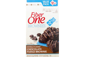 Fiber One Brownies Chocolate Fudge Brownie Value Pack - 12 CT
