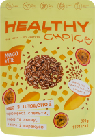 Каша из плющеной чернозерной спельты, ячменя и льна с манго и маракуей Mango vibe Healthy Choice д/п 300г