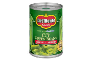 Del Monte Frest Cut Green Beans No Salt Added