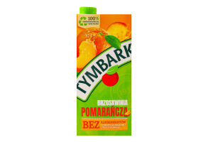 Напій соковий з цукром і підсолоджувачем апельсиново-персиковий Tymbark т/п 1л