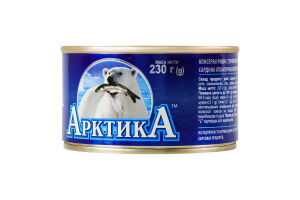 Сардина атлантична натуральна з добавленням олії АрктикА з/б 230г