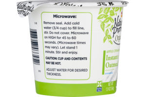 Nature's Promise Organic Instant Oatmeal Apple Cinnamon